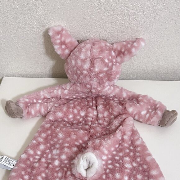Douglas Baby Cuddle Toys Farrah Pink Fawn Sshlumpie Security Blanket Lovey 17" - Picture 12 of 13
